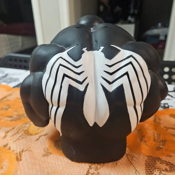 Marvel Venom Bust Figure Coin Piggy Bank Spider-Man 6" - Picture 4 of 10